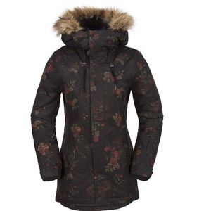 Volcom insulated “Mission” Jacket w/faux fur hood